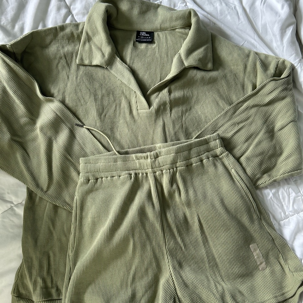 Girl Crush Olive Green Women's Matching Set